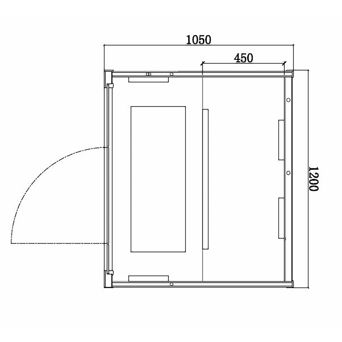 Sanotechnik Malmö Infrarotkabine 2 Pers. 120x105x190 cm