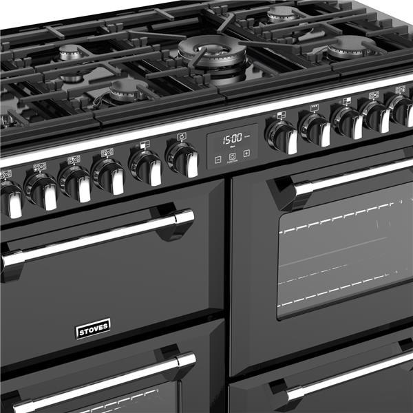 STOVES RICHMOND Deluxe S1100 DF GAS Schwarz