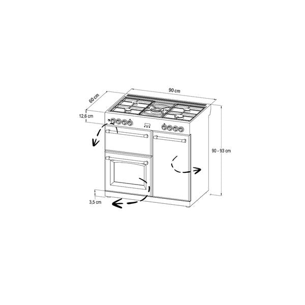 STOVES RICHMOND Deluxe S1100 DF GAS Creme