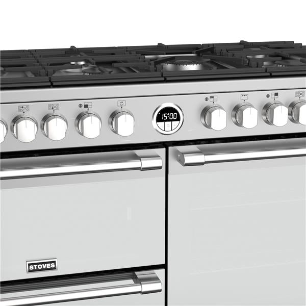 STOVES STERLING Deluxe S1100 DF GAS Edelstahl