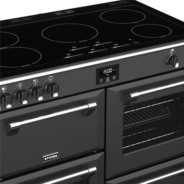 STOVES RICHMOND Deluxe S1000 EI INDUKTION Anthrazit/Chrom