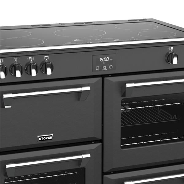 STOVES RICHMOND Deluxe S1000 EI INDUKTION Anthrazit/Chrom