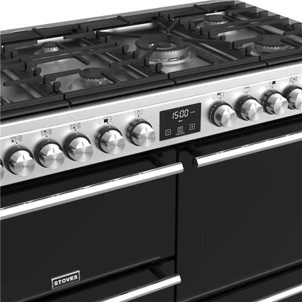 STOVES PRECISION S1100 Deluxe DF GAS Edelstahl/Chrom