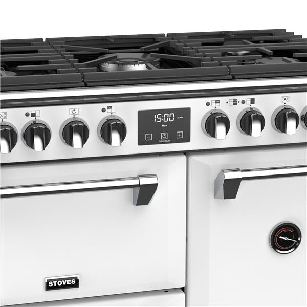 STOVES RICHMOND Deluxe S900 DF GAS CB Icy White/Chrom