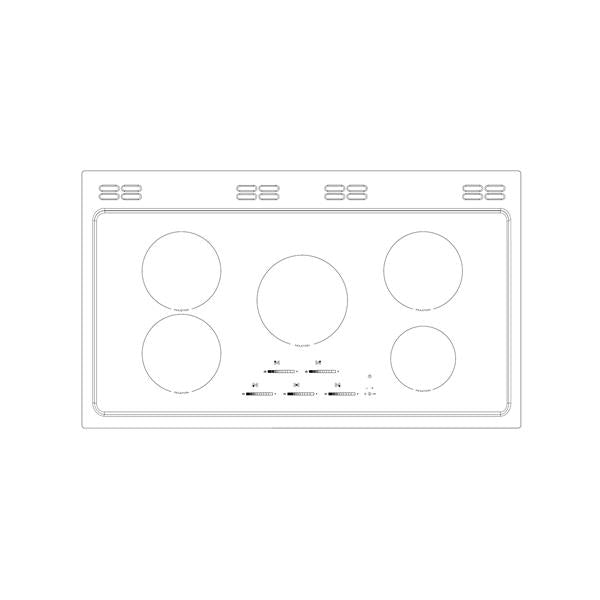 STOVES RICHMOND Deluxe S900 EI INDUKTION CB Icy White/Chrom