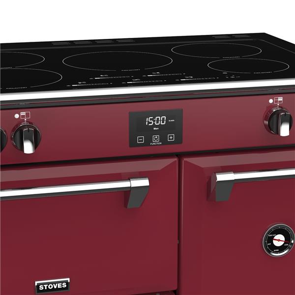 STOVES RICHMOND Deluxe S900 EI INDUKTION CB Chili Red/Chrom