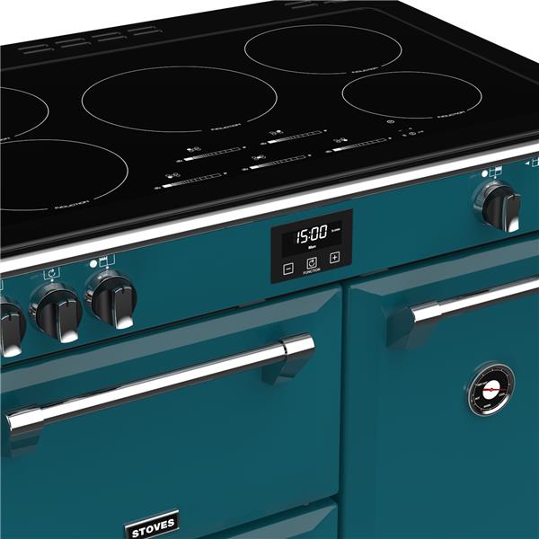 STOVES RICHMOND Deluxe S900 EI INDUKTION CB Kingfisher Teal/Chrom