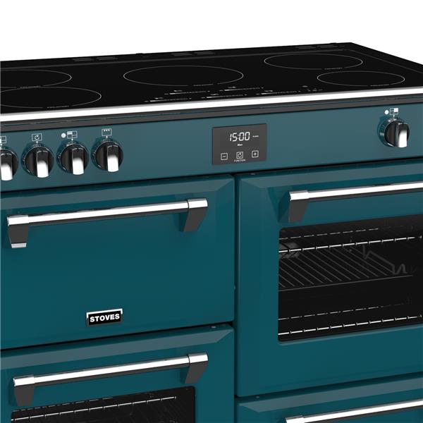 STOVES RICHMOND Deluxe S1000 EI INDUKTION CB Kingfisher Teal/Chrom