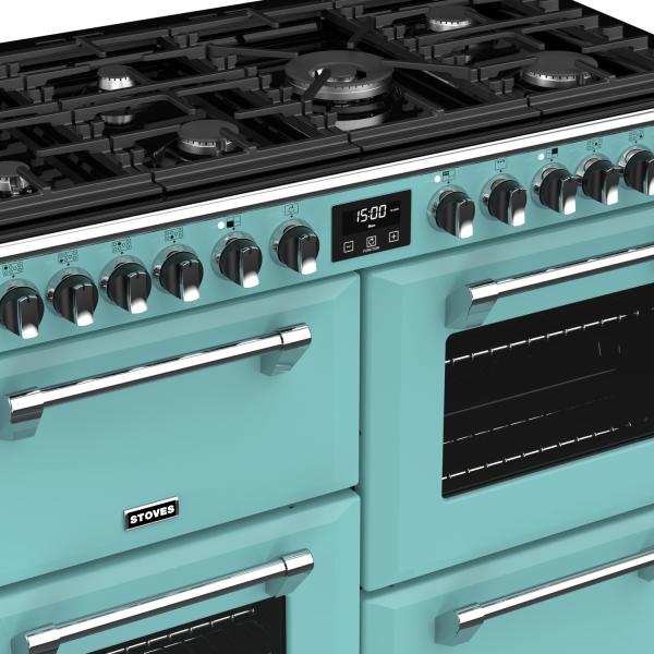 STOVES RICHMOND Deluxe S1100 DF GAS CB Country Blue/Chrom