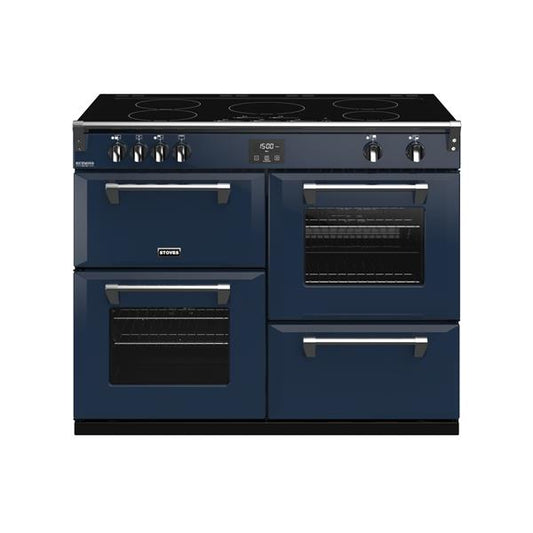 STOVES RICHMOND Deluxe S1100 EI INDUKTION CB Midnight Blue/Chrom