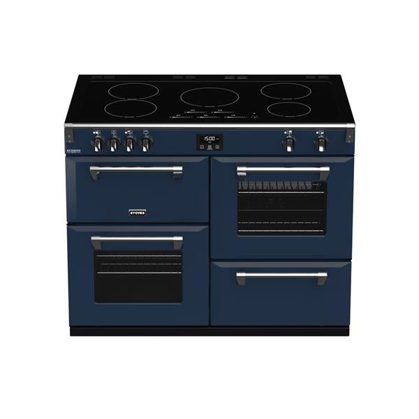 STOVES RICHMOND Deluxe S1100 EI INDUKTION CB Midnight Blue/Chrom