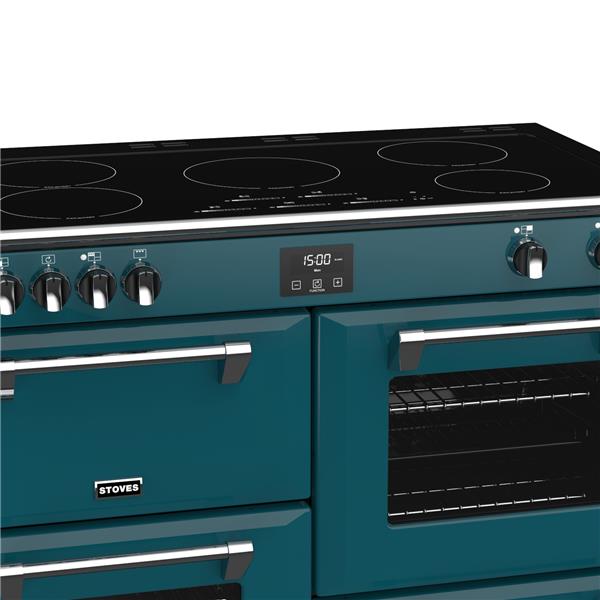 STOVES RICHMOND Deluxe S1100 EI INDUKTION CB Kingfisher Teal/Chrom