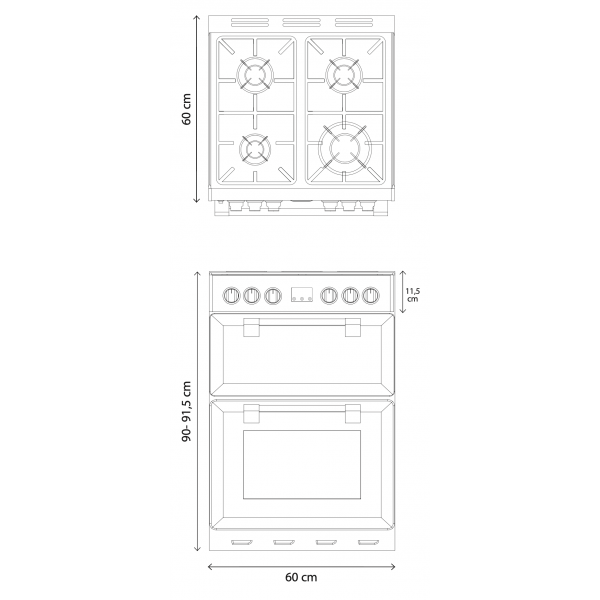 STOVES RICHMOND 600 DF EU GAS Creme