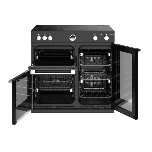 STOVES STERLING Deluxe S900 EI INDUKTION Schwarz