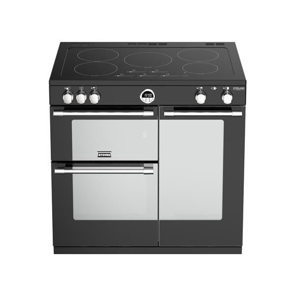 STOVES STERLING Deluxe S900 EI INDUKTION Schwarz