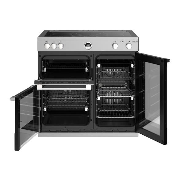 STOVES STERLING Deluxe S900 EI INDUKTION Edelstahl