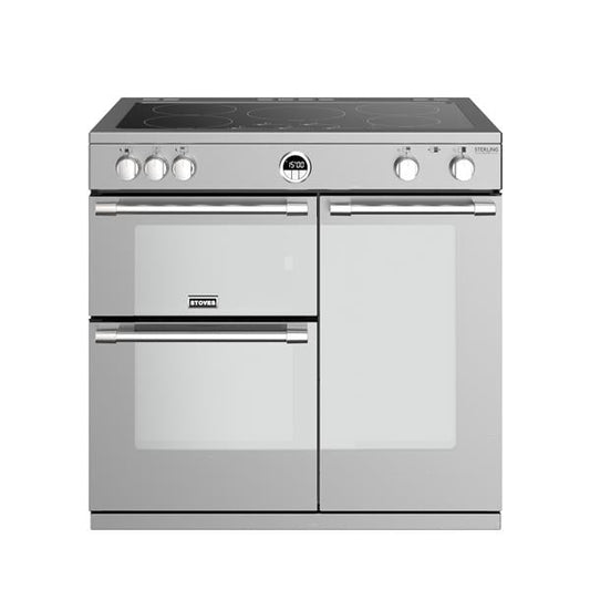 STOVES STERLING Deluxe S900 EI INDUKTION Edelstahl