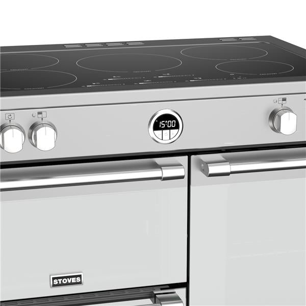 STOVES STERLING Deluxe S900 EI INDUKTION Edelstahl