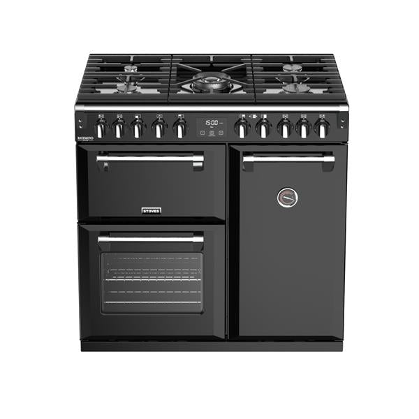 STOVES RICHMOND Deluxe S900 DF GAS Schwarz