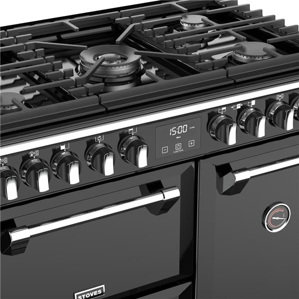 STOVES RICHMOND Deluxe S900 DF GAS Schwarz