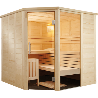 Sentiotec Harvia Alaska Corner Massivsauna