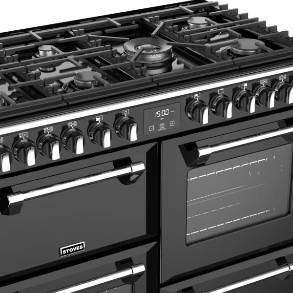 STOVES RICHMOND Deluxe S1000 DF GAS Schwarz