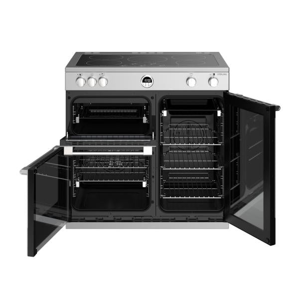 STOVES STERLING S900 EI INDUKTION Edelstahl