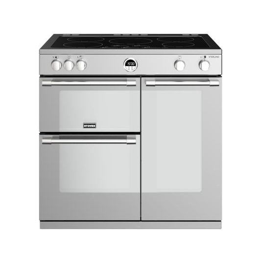 STOVES STERLING S900 EI INDUKTION Edelstahl