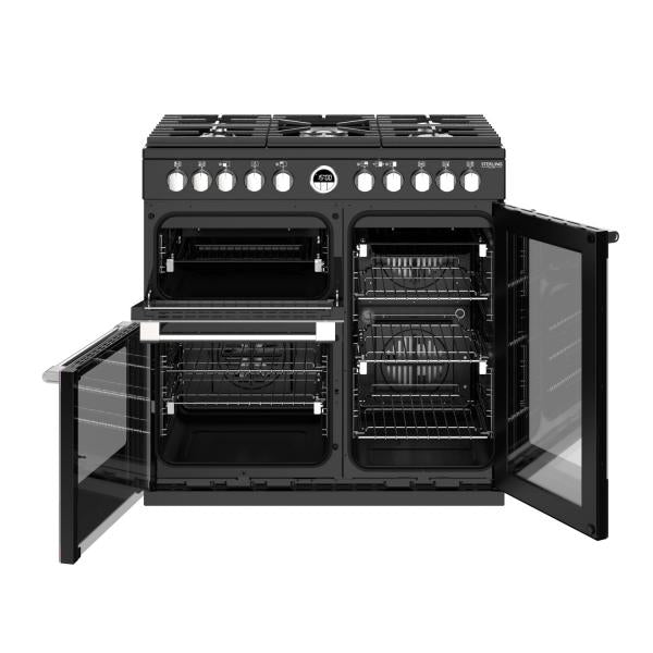 STOVES STERLING Deluxe S900 DF GAS Schwarz