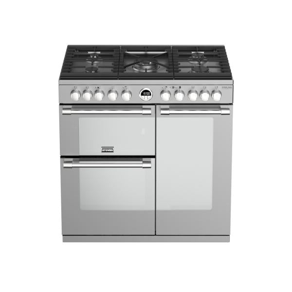 STOVES STERLING Deluxe S900 DF GAS Edelstahl