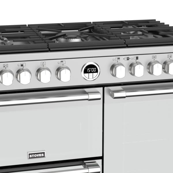 STOVES STERLING Deluxe S900 DF GAS Edelstahl