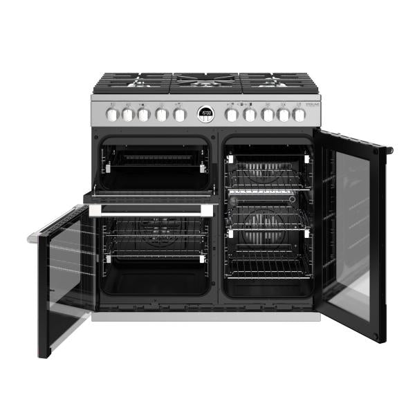 STOVES STERLING Deluxe S900 DF GAS Edelstahl