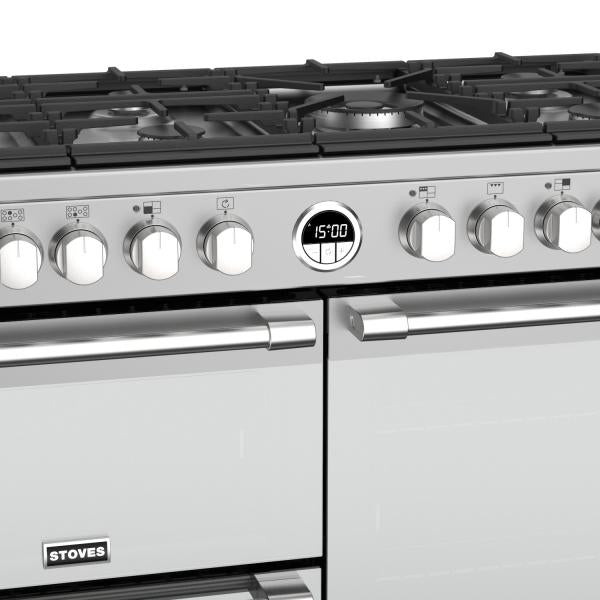 STOVES STERLING Deluxe S1000 DF GAS Edelstahl