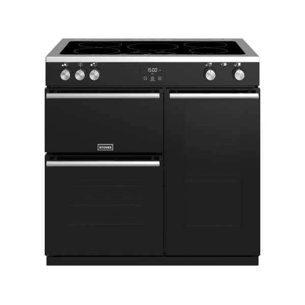 STOVES PRECISION S900 Deluxe EI INDUKTION Schwarz