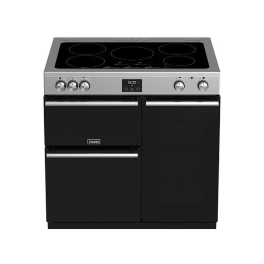 STOVES PRECISION S900 Deluxe EI INDUKTION Edelstahl