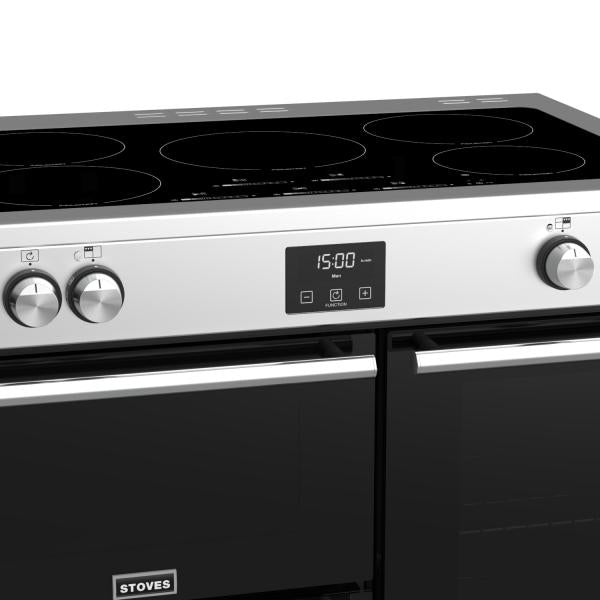 STOVES PRECISION S900 Deluxe EI INDUKTION Edelstahl