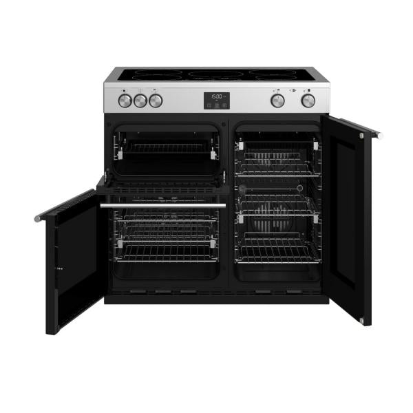 STOVES PRECISION S900 Deluxe EI INDUKTION Edelstahl