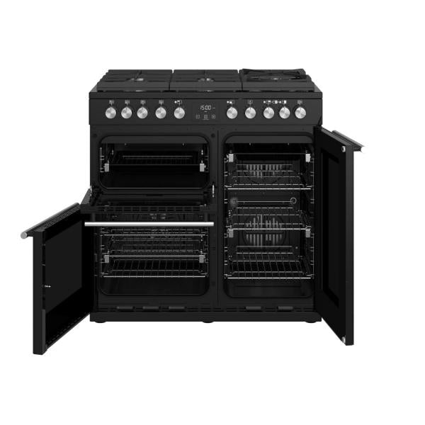 STOVES PRECISION S900 Deluxe GTG DF Gas auf Glas Schwarz