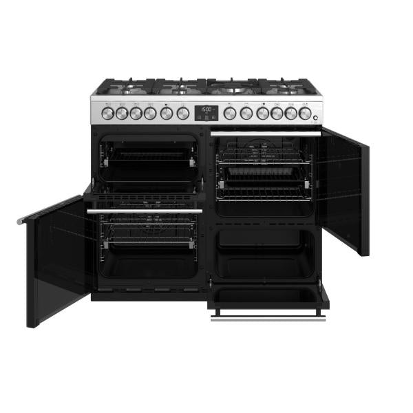 STOVES PRECISION S1000 Deluxe DF GAS Edelstahl/Schwarz