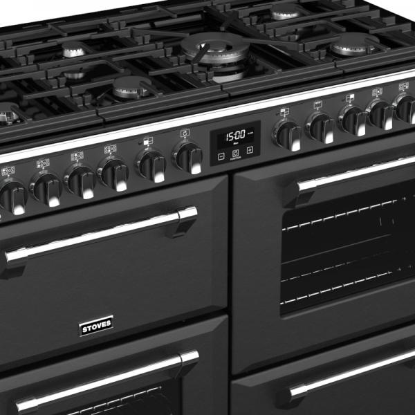 STOVES RICHMOND Deluxe S1000 DF GAS CB Anthrazit/Chrom