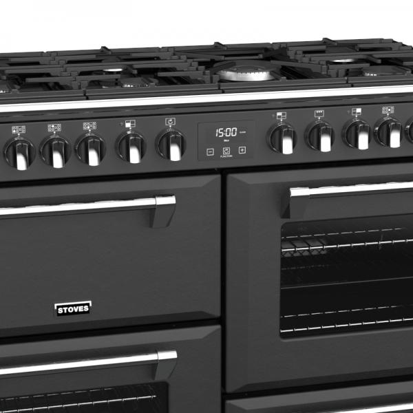 STOVES RICHMOND Deluxe S1000 DF GAS CB Anthrazit/Chrom