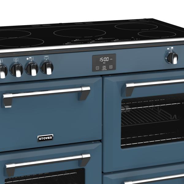 STOVES RICHMOND Deluxe S1000 EI INDUKTION CB Thunder Blue/Chrom