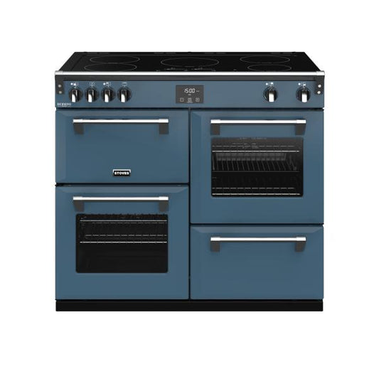 STOVES RICHMOND Deluxe S1000 EI INDUKTION CB Thunder Blue/Chrom