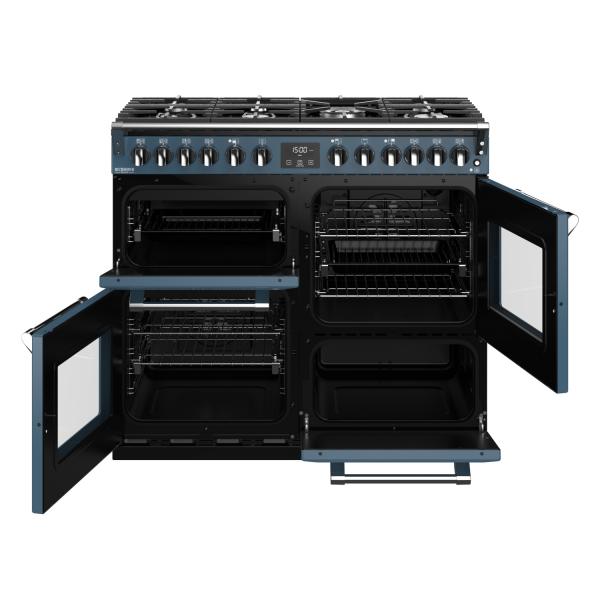 STOVES RICHMOND Deluxe S1000 DF GAS CB Thunder Blue/Chrom