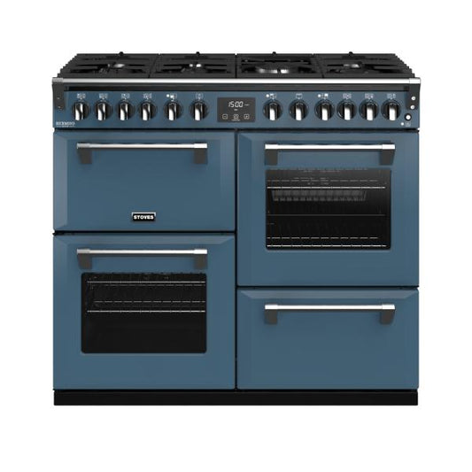 STOVES RICHMOND Deluxe S1000 DF GAS CB Thunder Blue/Chrom