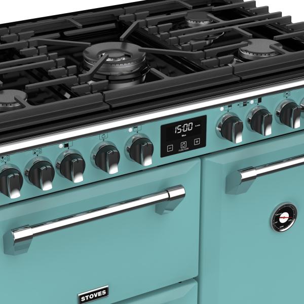 STOVES RICHMOND Deluxe S900 DF GAS CB Country Blue/Chrom