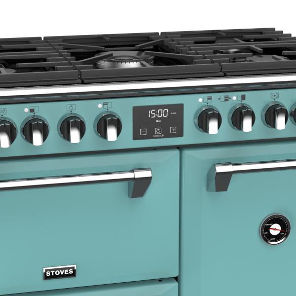 STOVES RICHMOND Deluxe S900 DF GAS CB Country Blue/Chrom