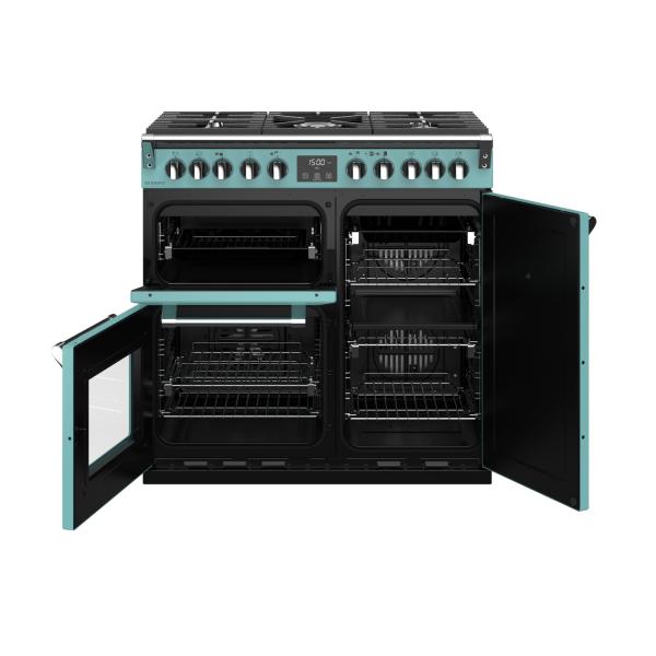 STOVES RICHMOND Deluxe S900 DF GAS CB Country Blue/Chrom