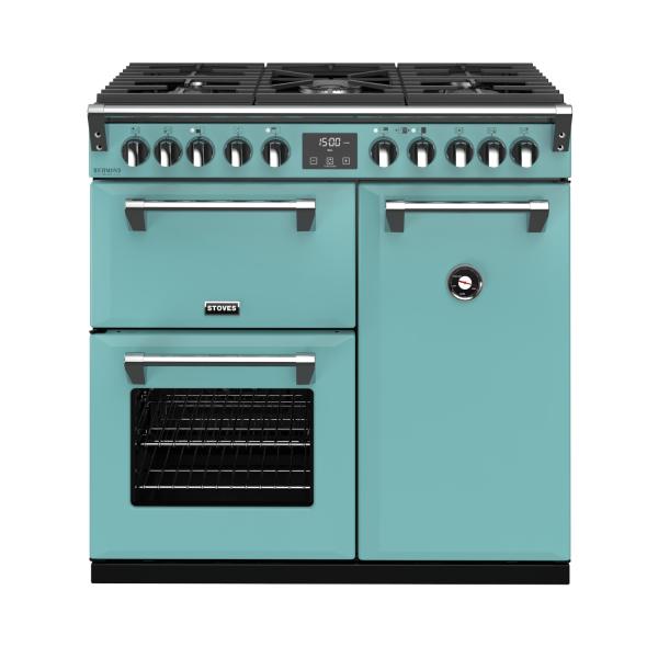 STOVES RICHMOND Deluxe S900 DF GAS CB Country Blue/Chrom