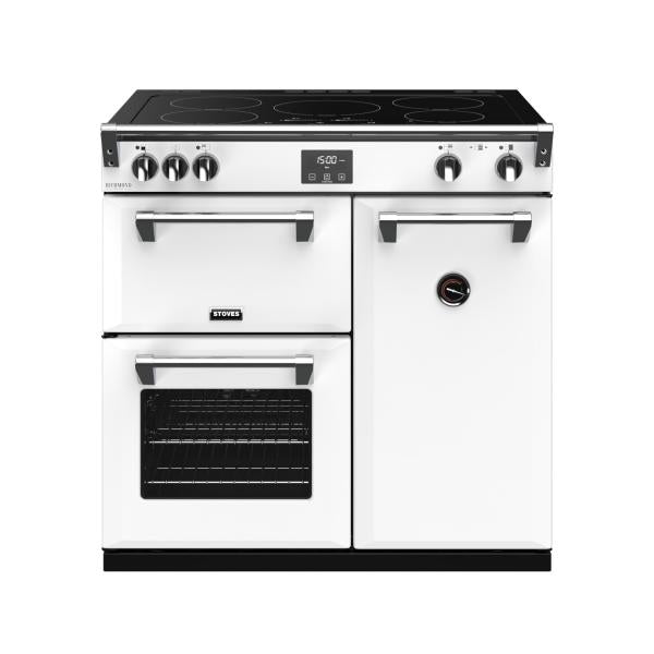 STOVES RICHMOND Deluxe S900 EI INDUKTION CB Icy White/Chrom